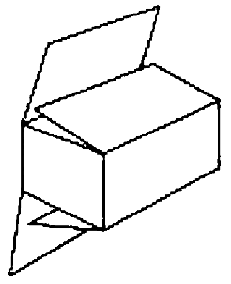 Paper box used without tape and die-cutting type-setting method thereof