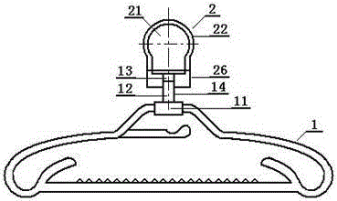 Split combined plastic hanger