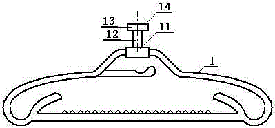 Split combined plastic hanger