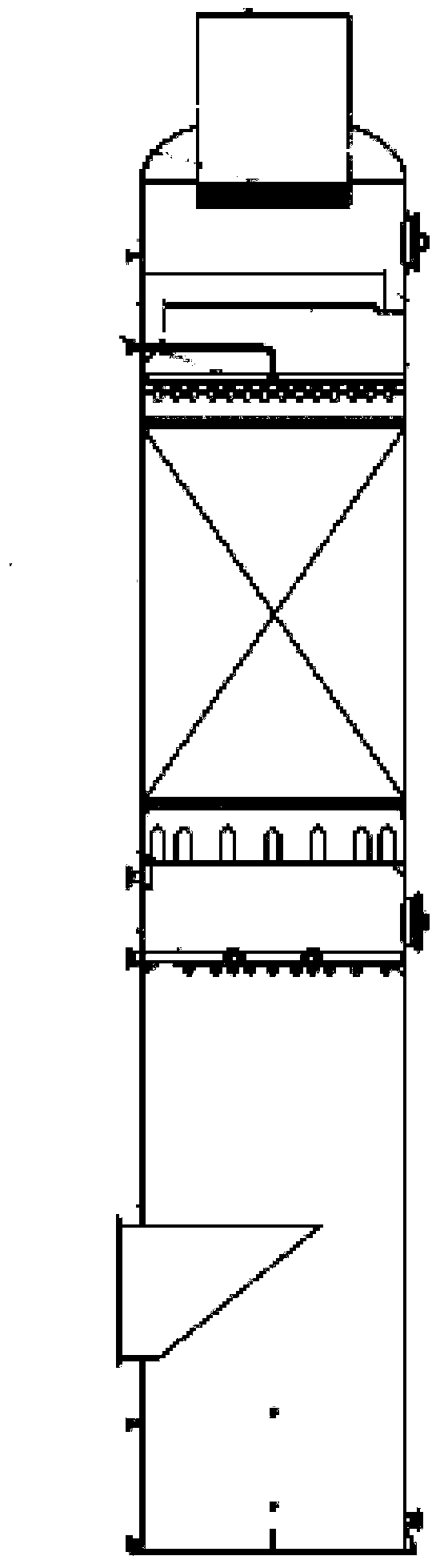 Exhaust gas recovery device and exhaust gas recovery system for processing copper-clad plate