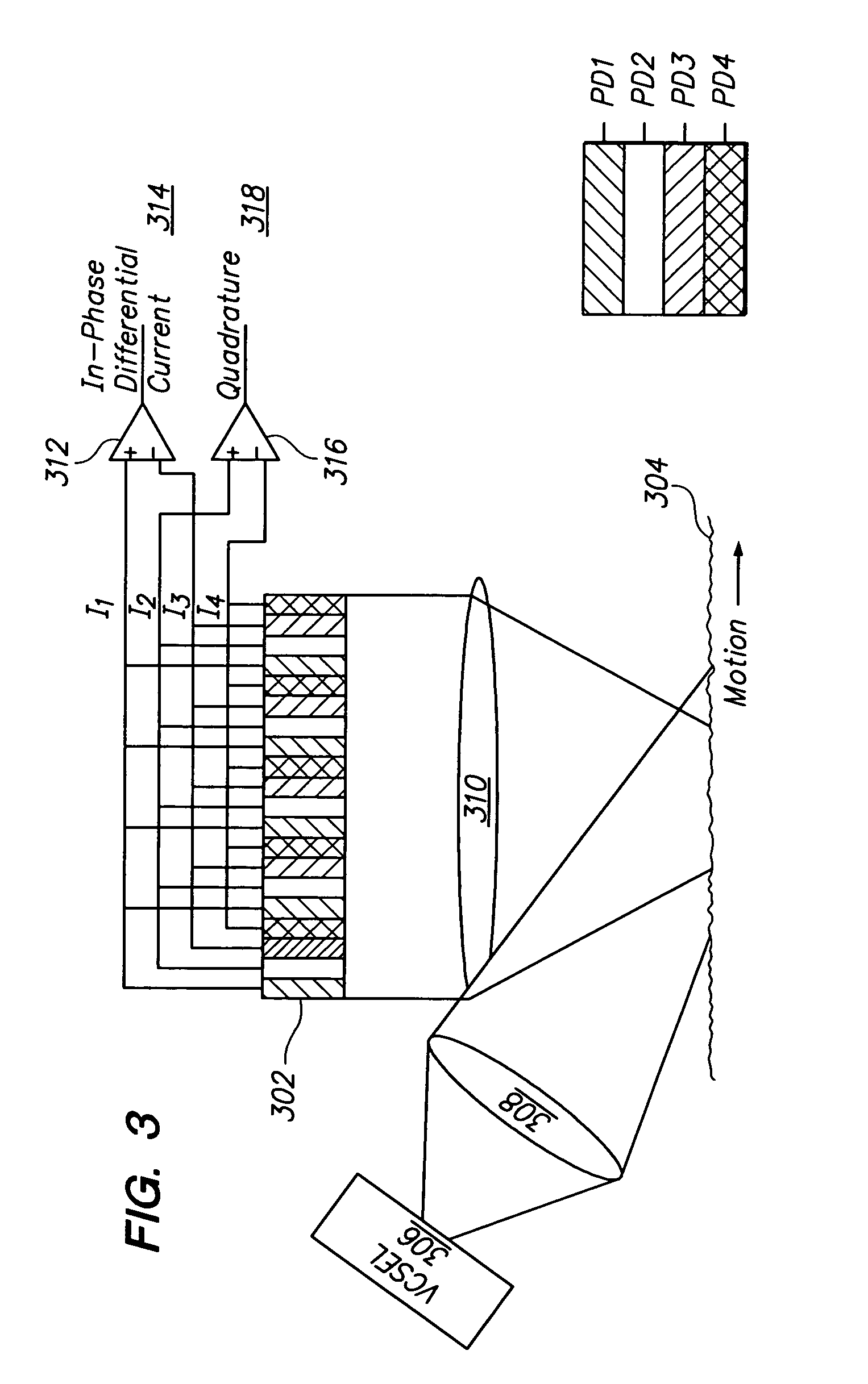 Speckle sizing and sensor dimensions in optical positioning device