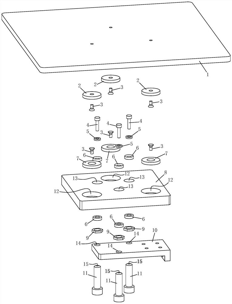 A rigid leveling mechanism for the printing platform in a 3D printer