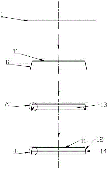 Paper cup cover and processing technology thereof