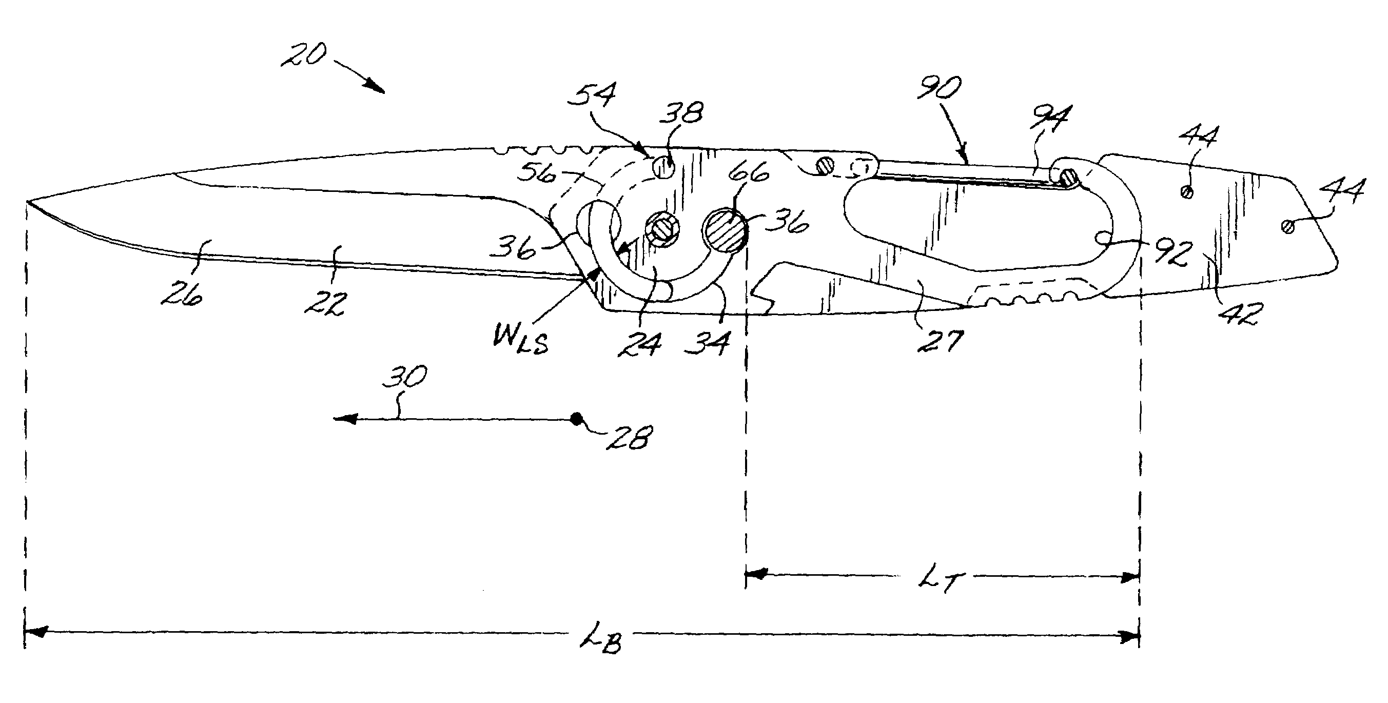 Fixed-blade knife with pivotable side pieces