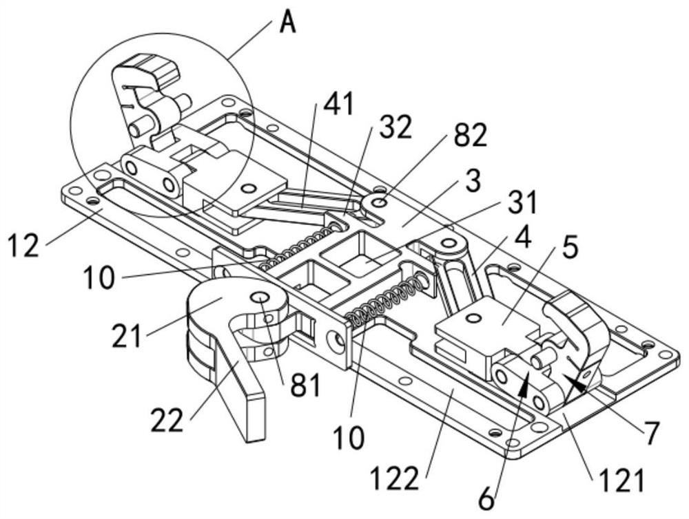 A manual positioning and clamping device