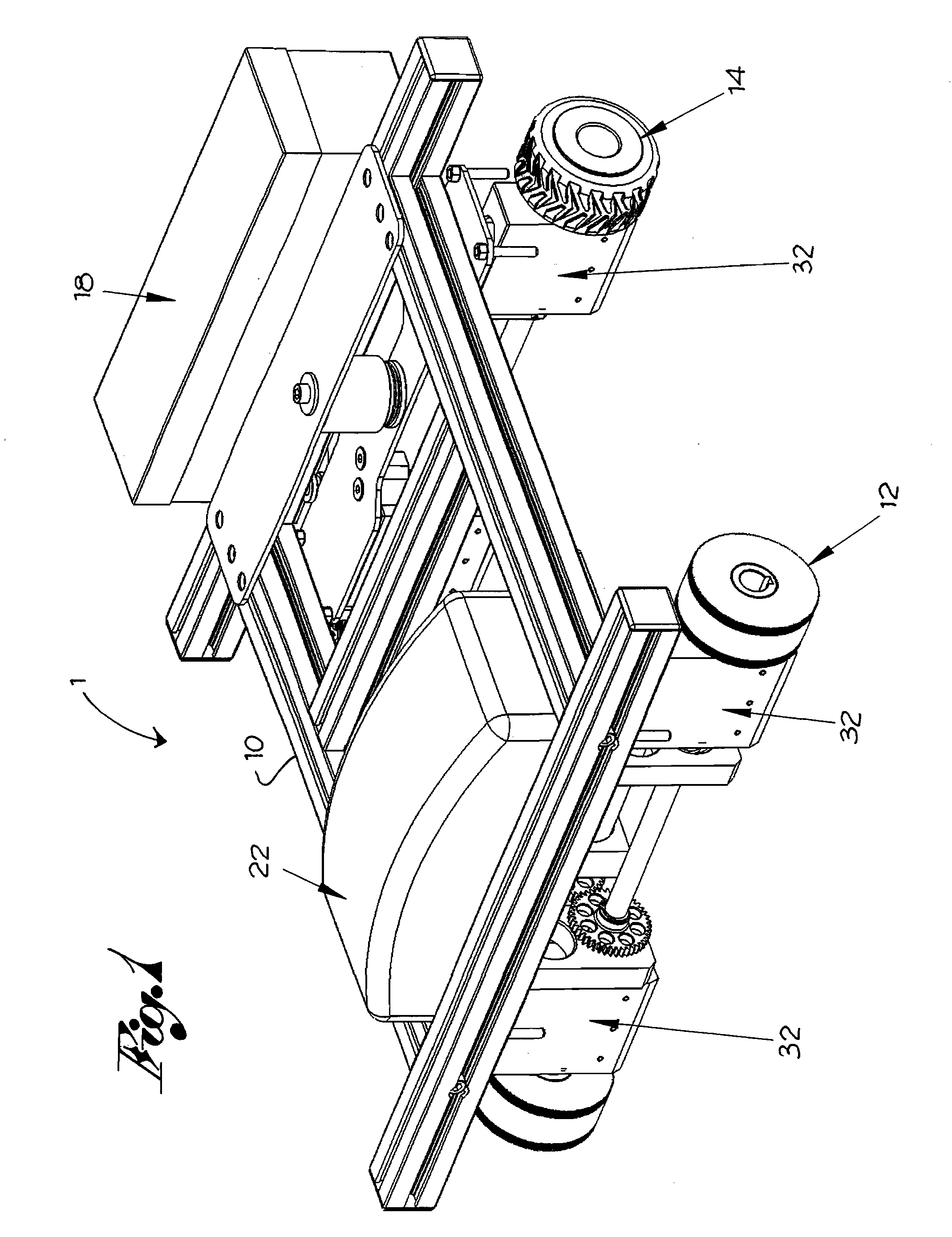 Magnetic coupling mobile robot