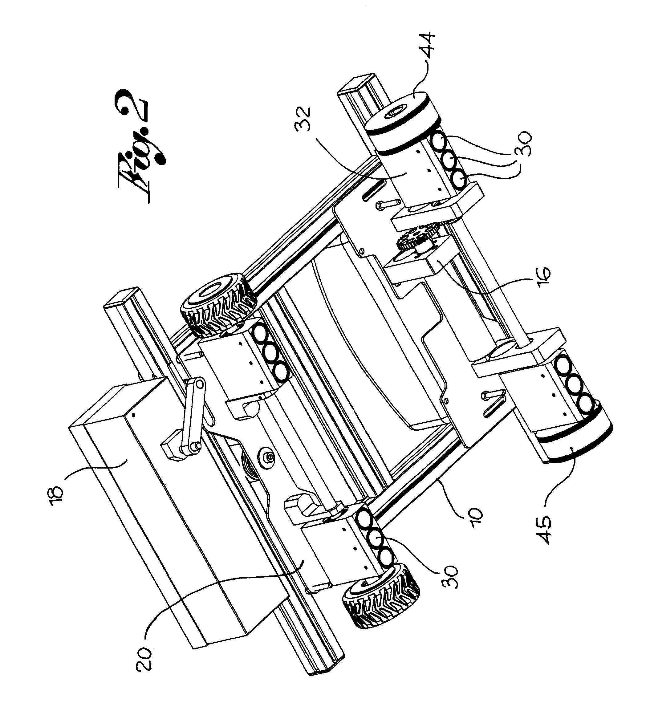 Magnetic coupling mobile robot