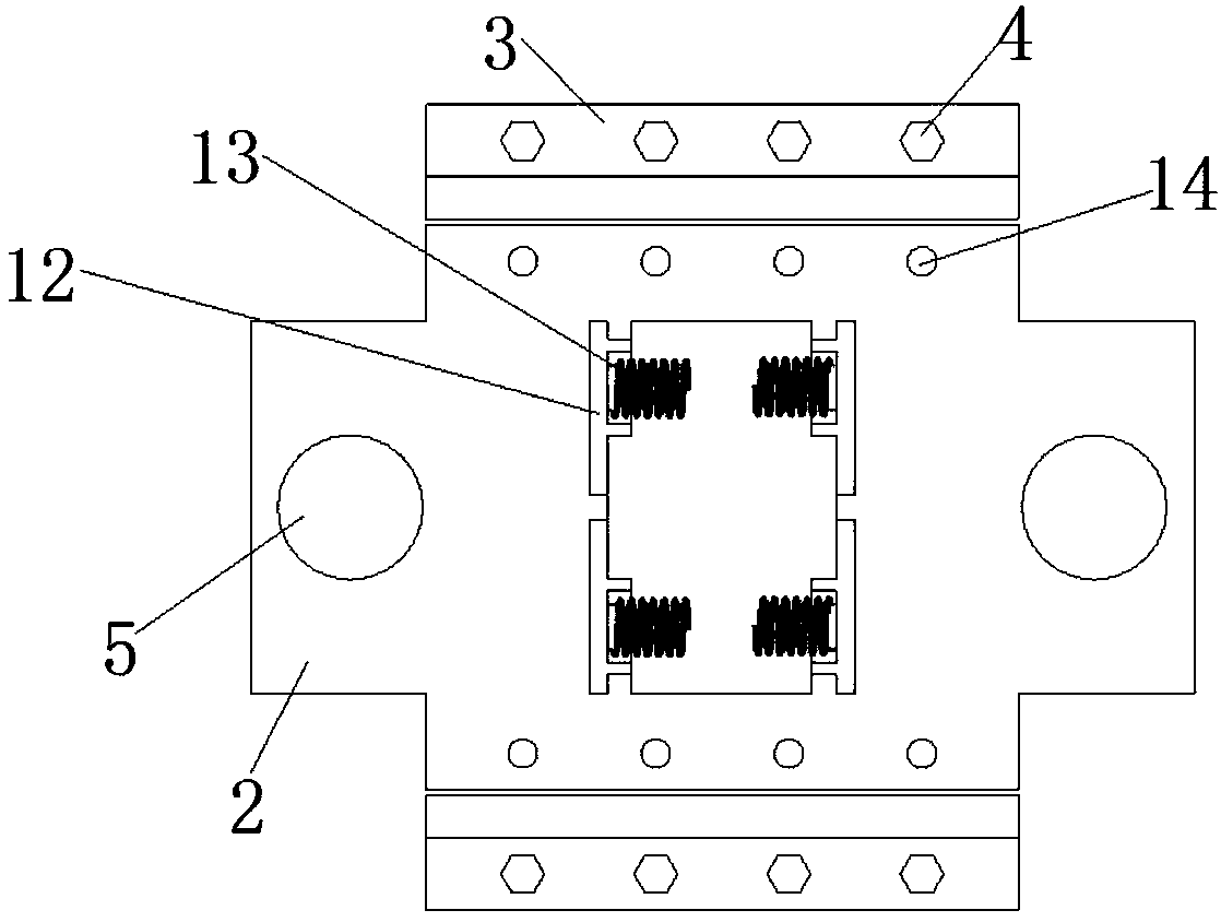 Shock insulation support with adjustable vertical height