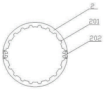 Weld-free connection method and connection structure of large-diameter steel cage