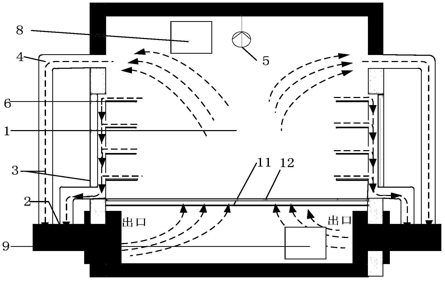 Electric-heating air-circulating-type drying box