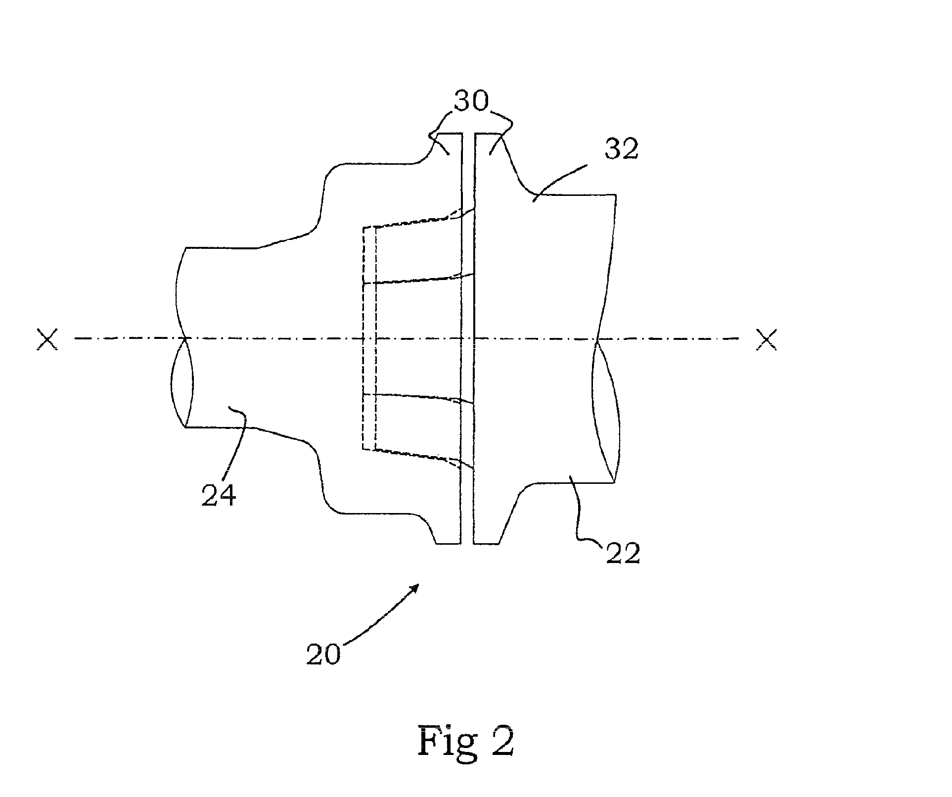 Prestressed shaft and hub connection having a perfect cone shape