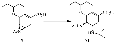 Method for synthesizing oseltamivir phosphate without using nitrine