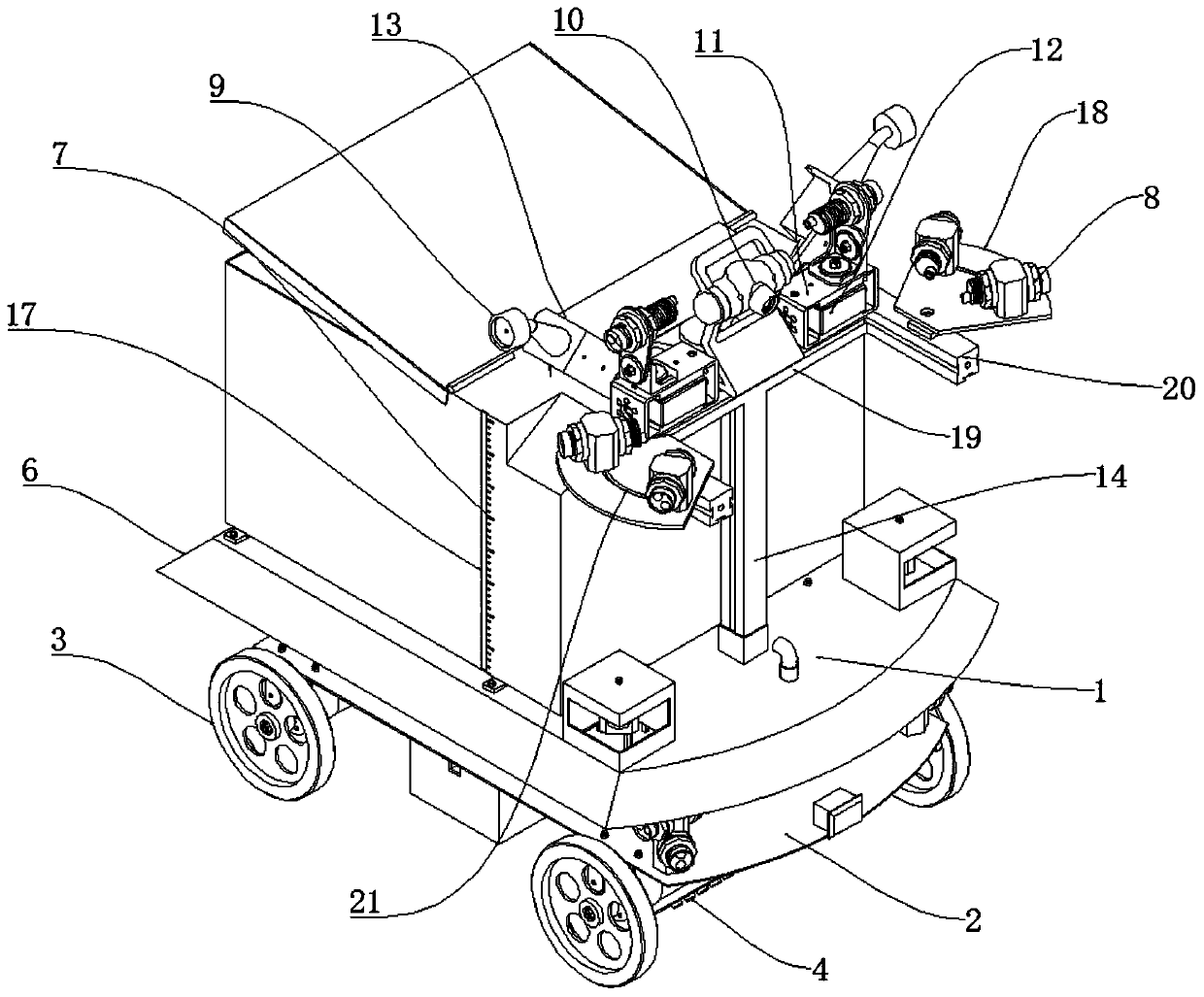 Pesticide spraying robot