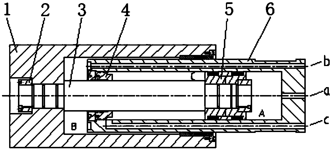 Double-acting combined type cylinder moving hydraulic oil cylinder suitable for minitype hydraulic machine