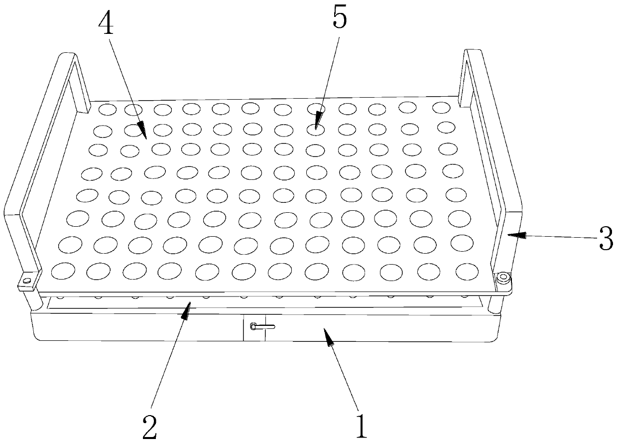 Lifting ejector type optical lens ultrasonic cleaning jig