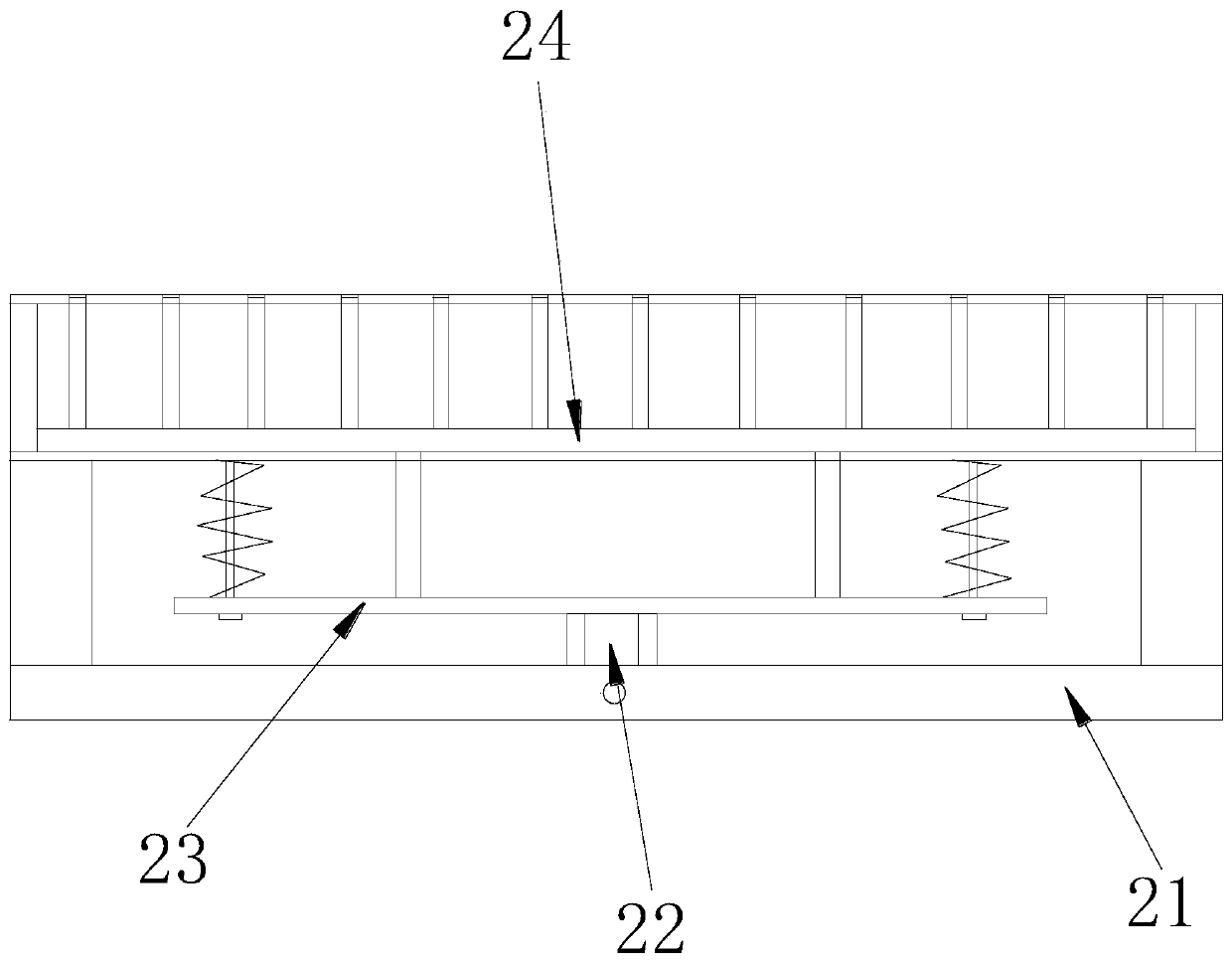 Lifting ejector type optical lens ultrasonic cleaning jig