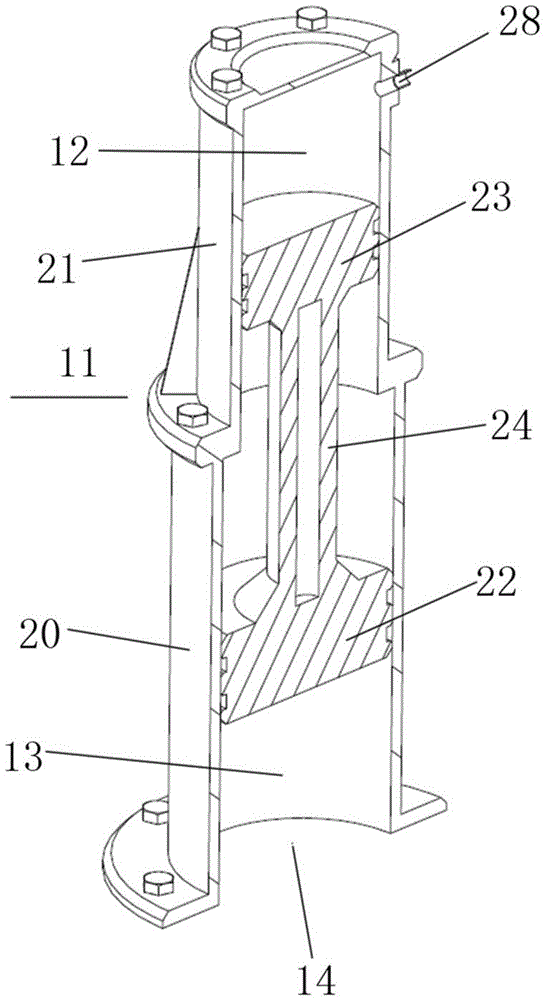 Pressure compensation device for concrete pumping and concrete pumping device