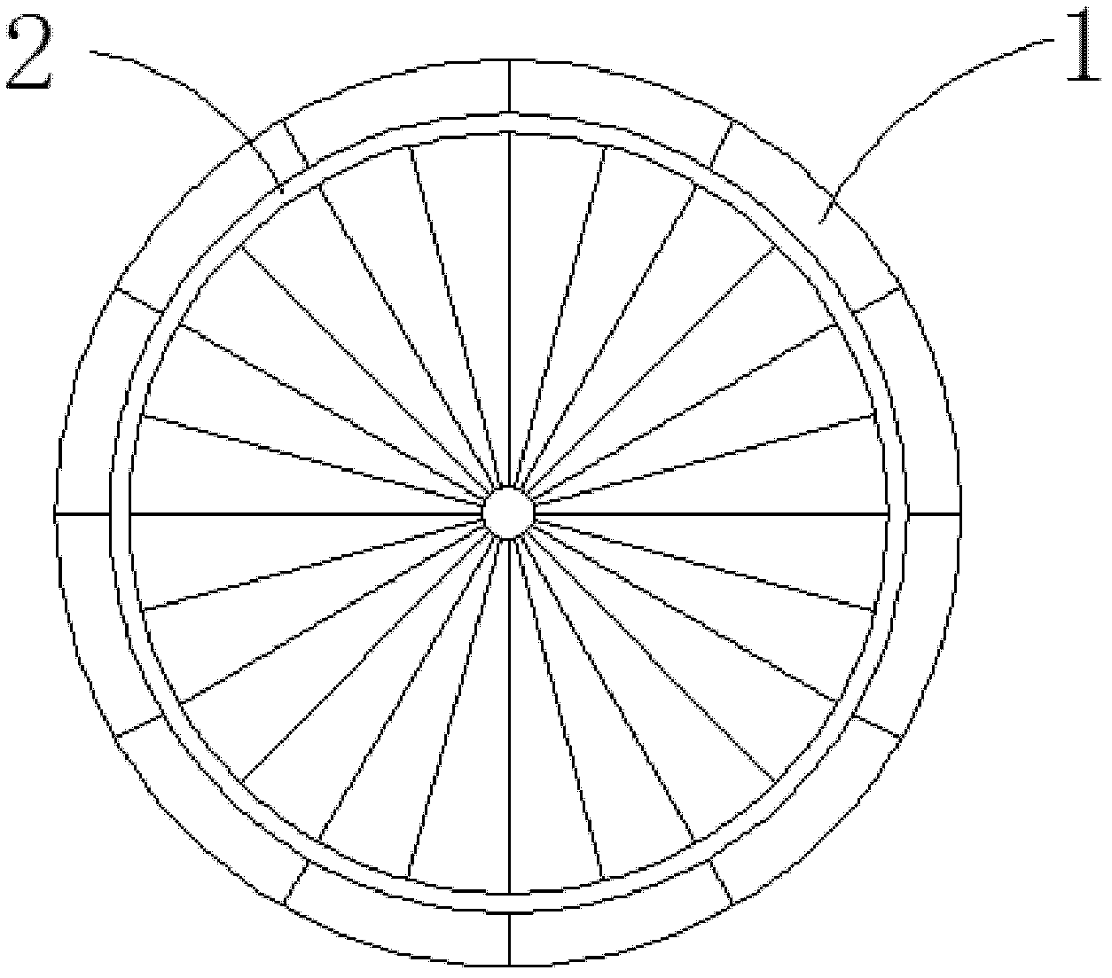 Multi-section bicycle tire