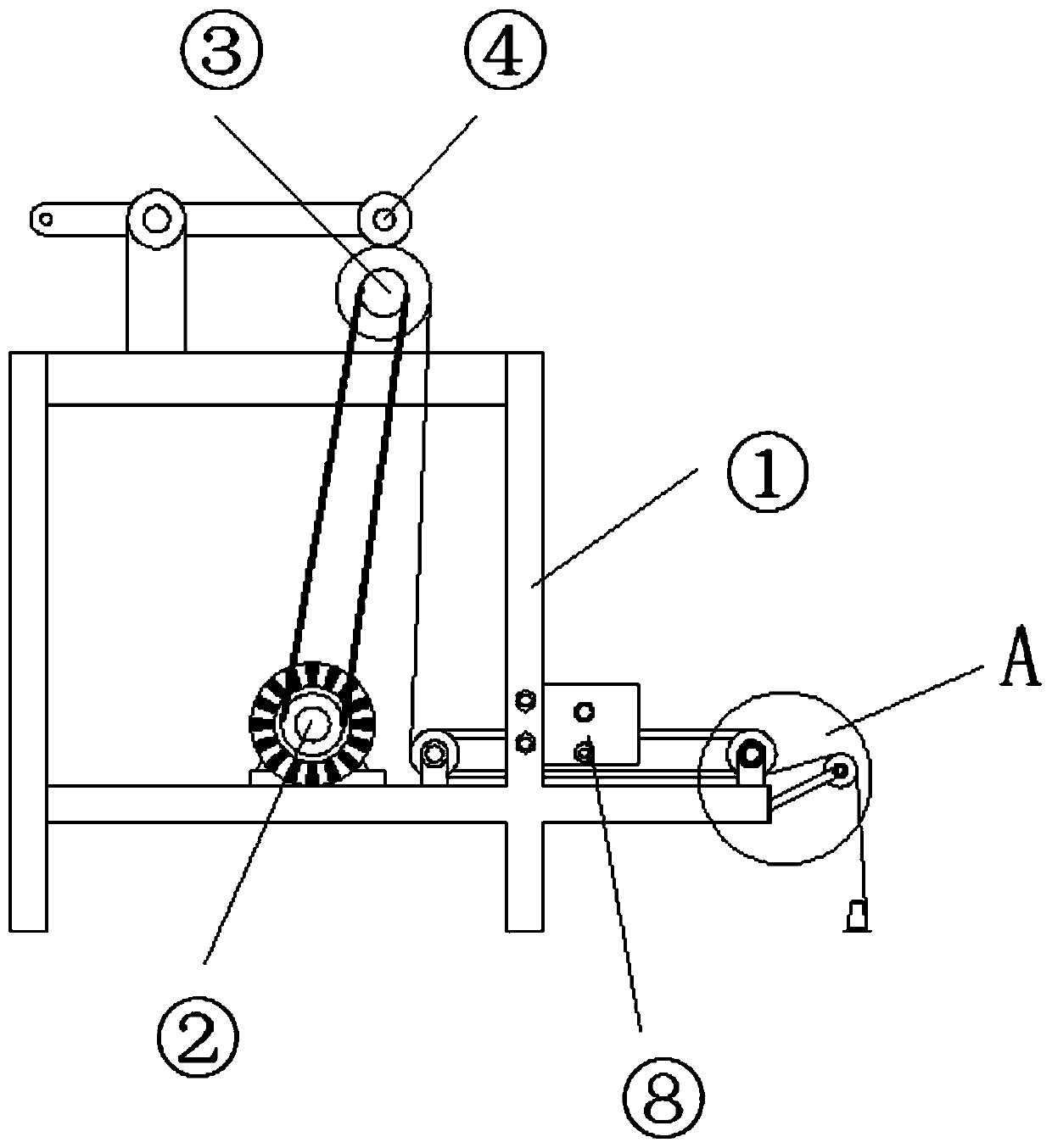 Rewinding machine capable of improving yarn reversing performance