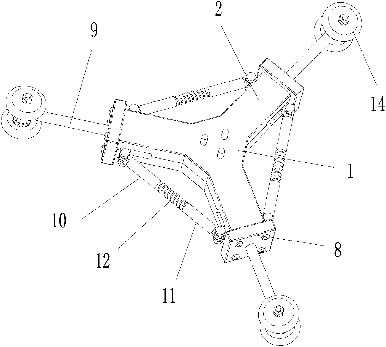 Spiral driving pipeline robot