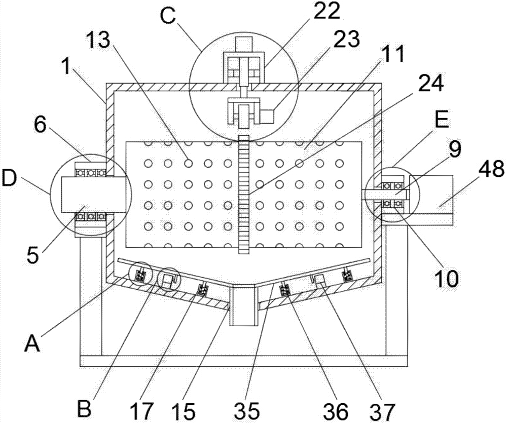 Raw material crushing equipment for production of Longquan celadon and using method thereof