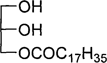 Quick preparation method of glycerin monostearate