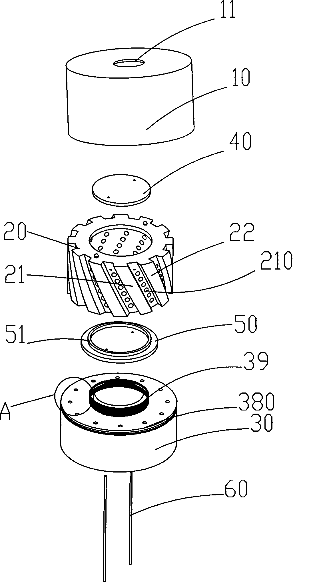 Low-exhaustion high-efficiency energy-saving combustor