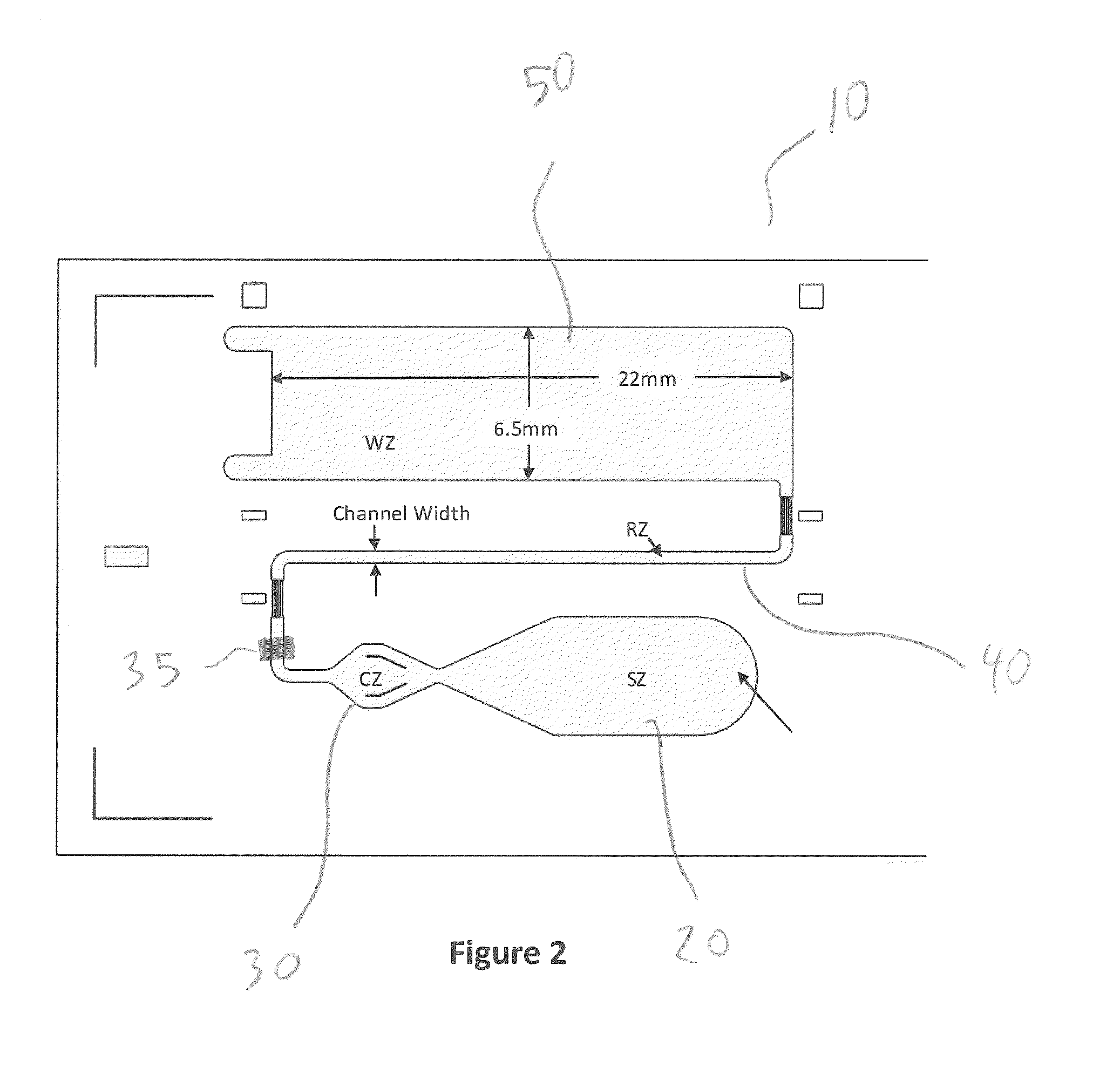 Assay Device Having Uniform Flow Around Corners