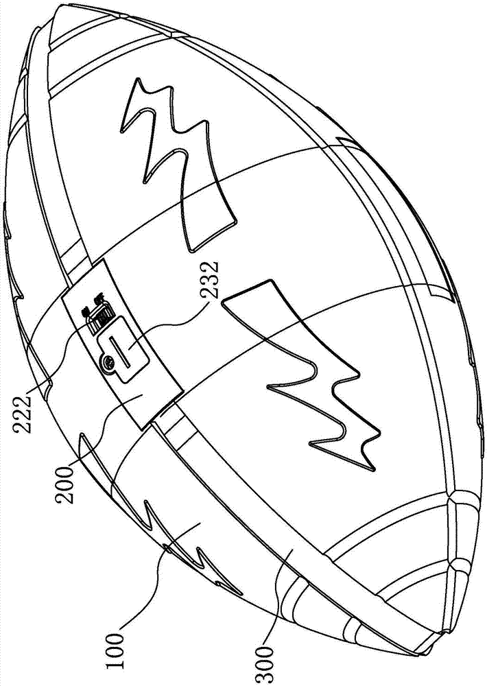 Luminous rugby ball