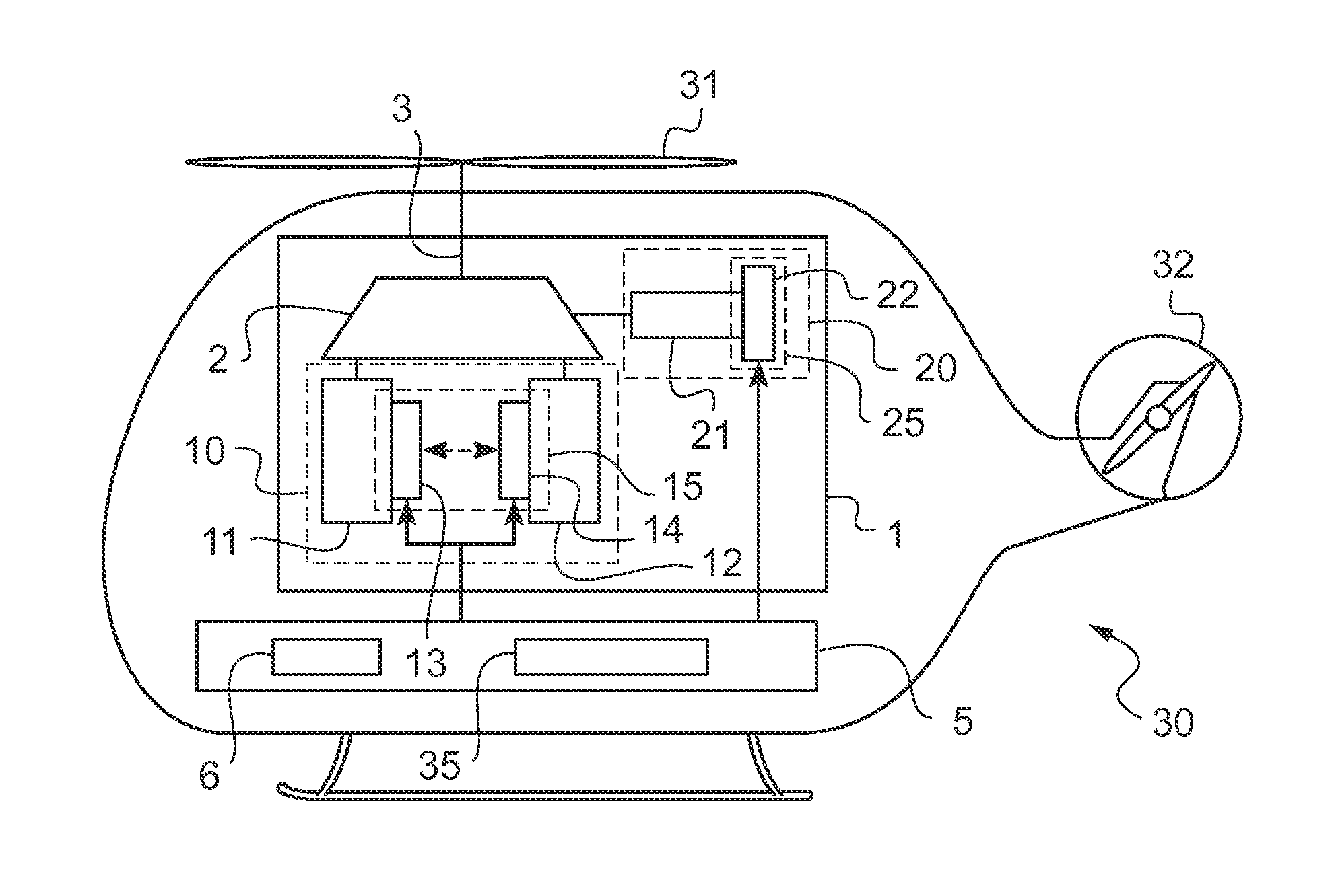 Regulated three-engined power plant for a rotary wing aircraft