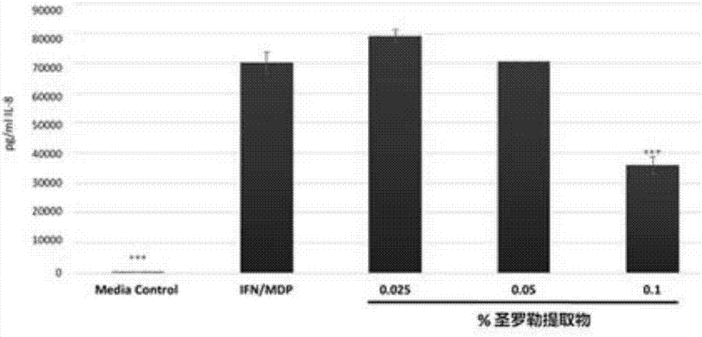 Skin care product containing holy basil extract and preparation thereof