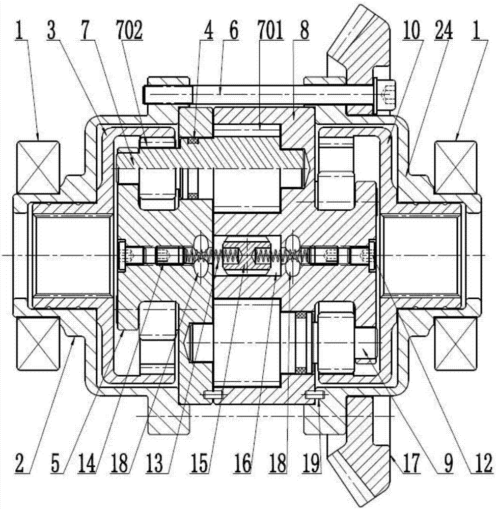 Adjustable pump valve self-locking antiskid differential