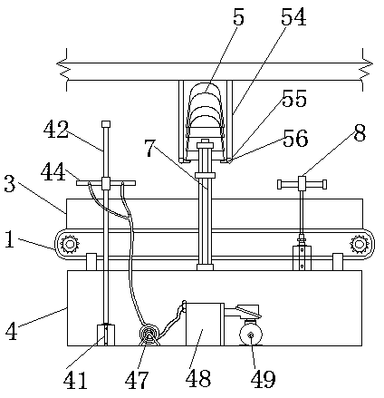 Conveying device with protective and fixing functions for producing biomimetic robot