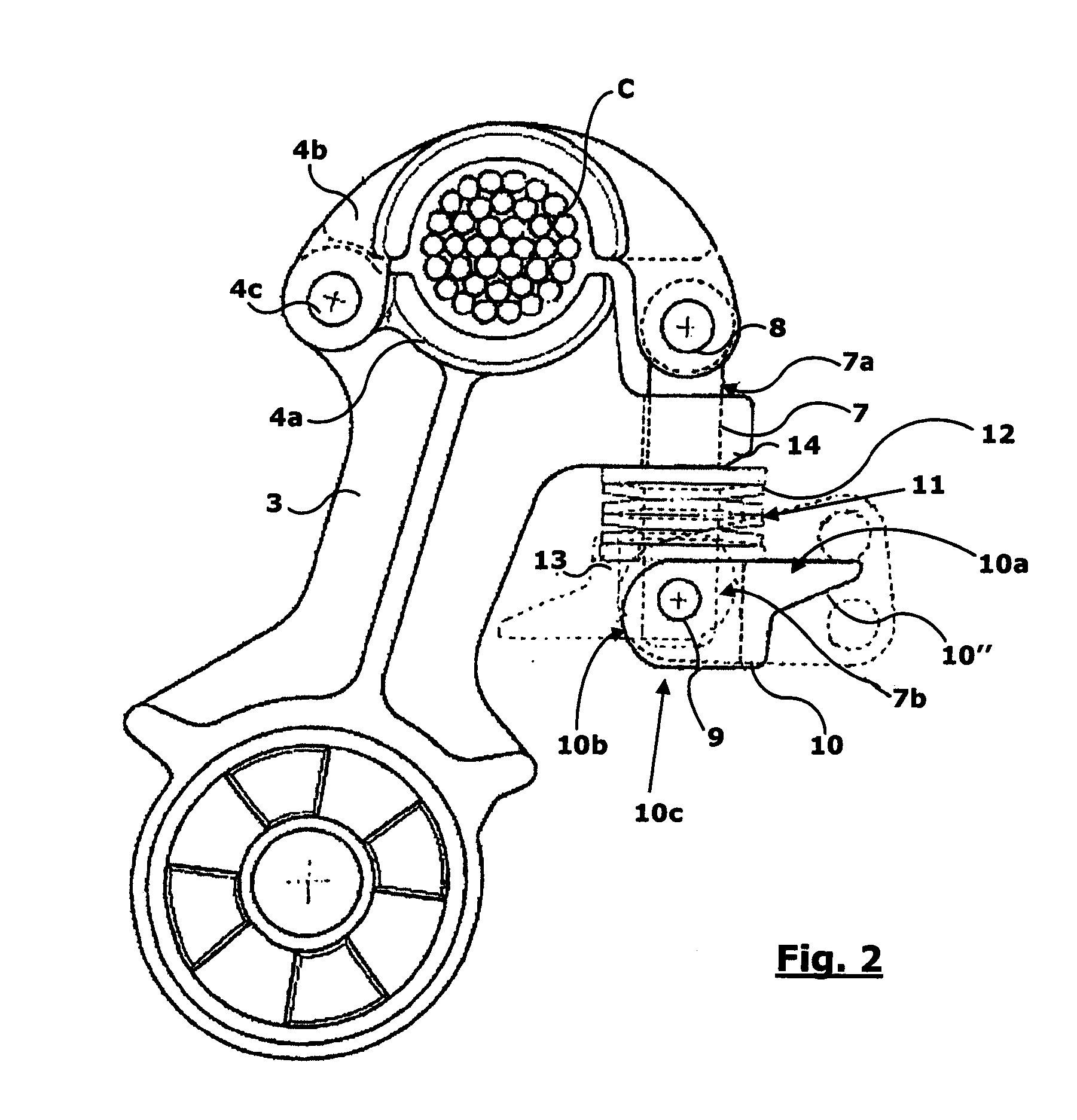 Anchoring Clamp on Bundle Wires for High-Voltage Electric Lines and Dampening Spacer Provided with Such Clamp