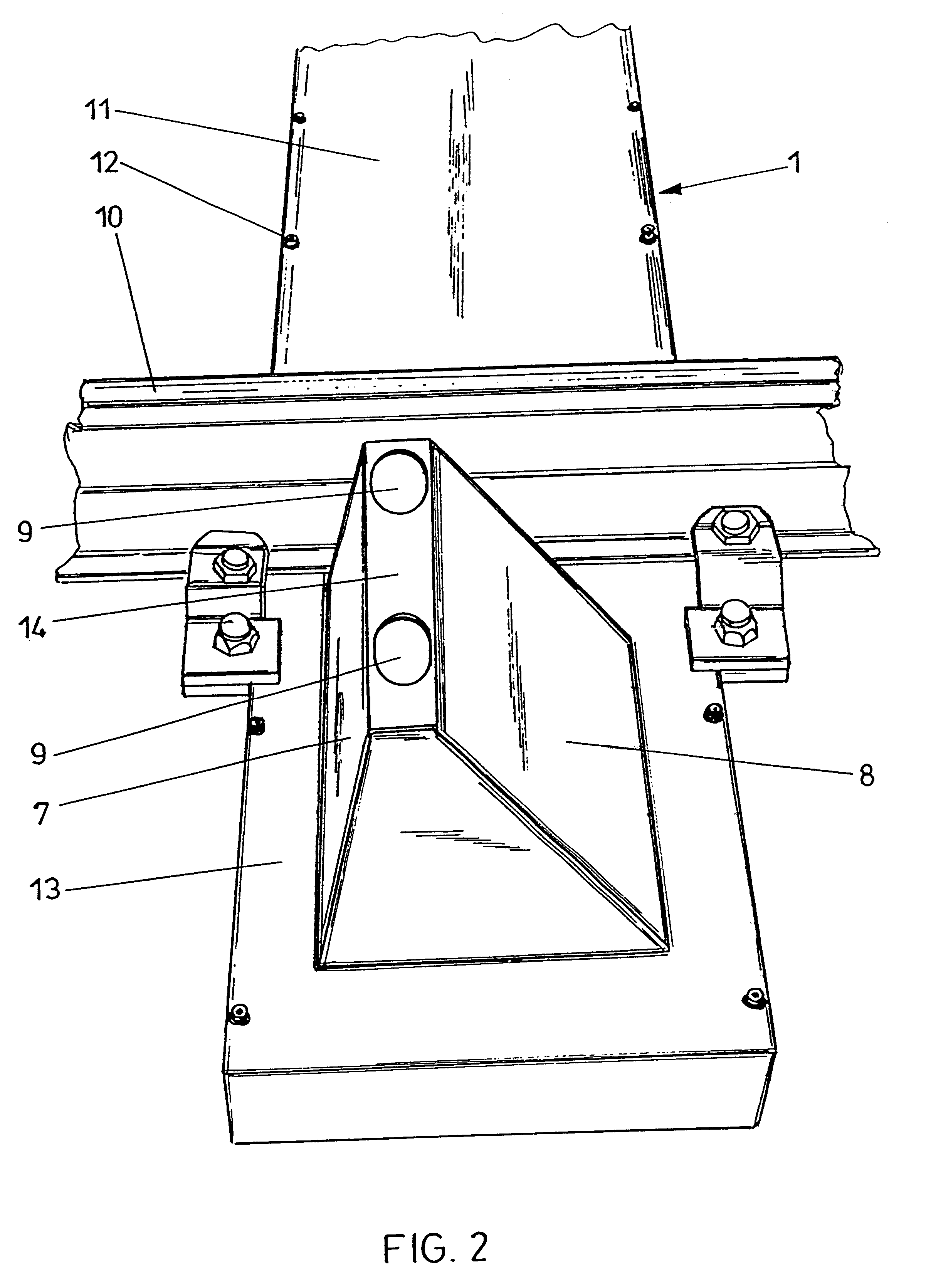 Casing for a hot box or blocked brake detection scanner