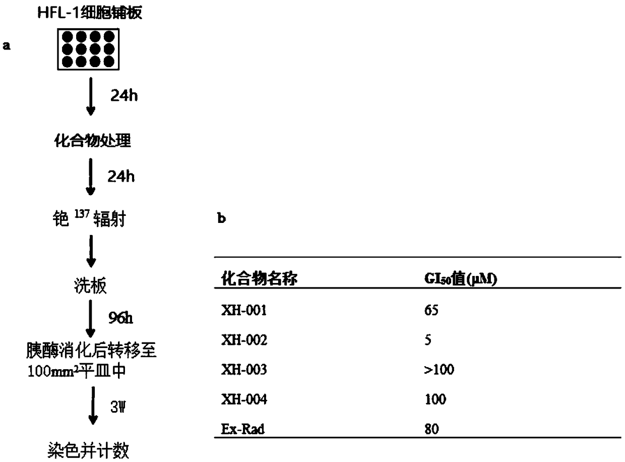 A class of new compounds with radioprotective effect, its preparation method and its pharmaceutical application