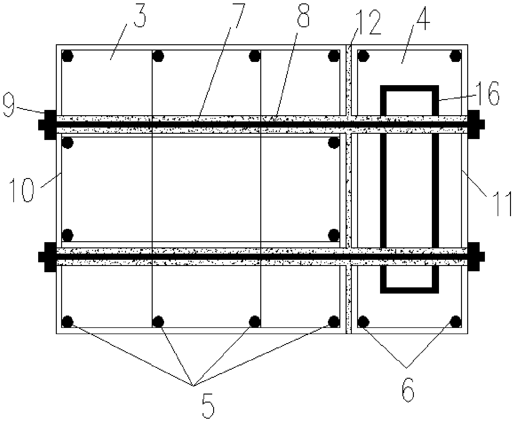 Method for reinforcing structure by means of method of externally attaching steel-reinforced concrete framework