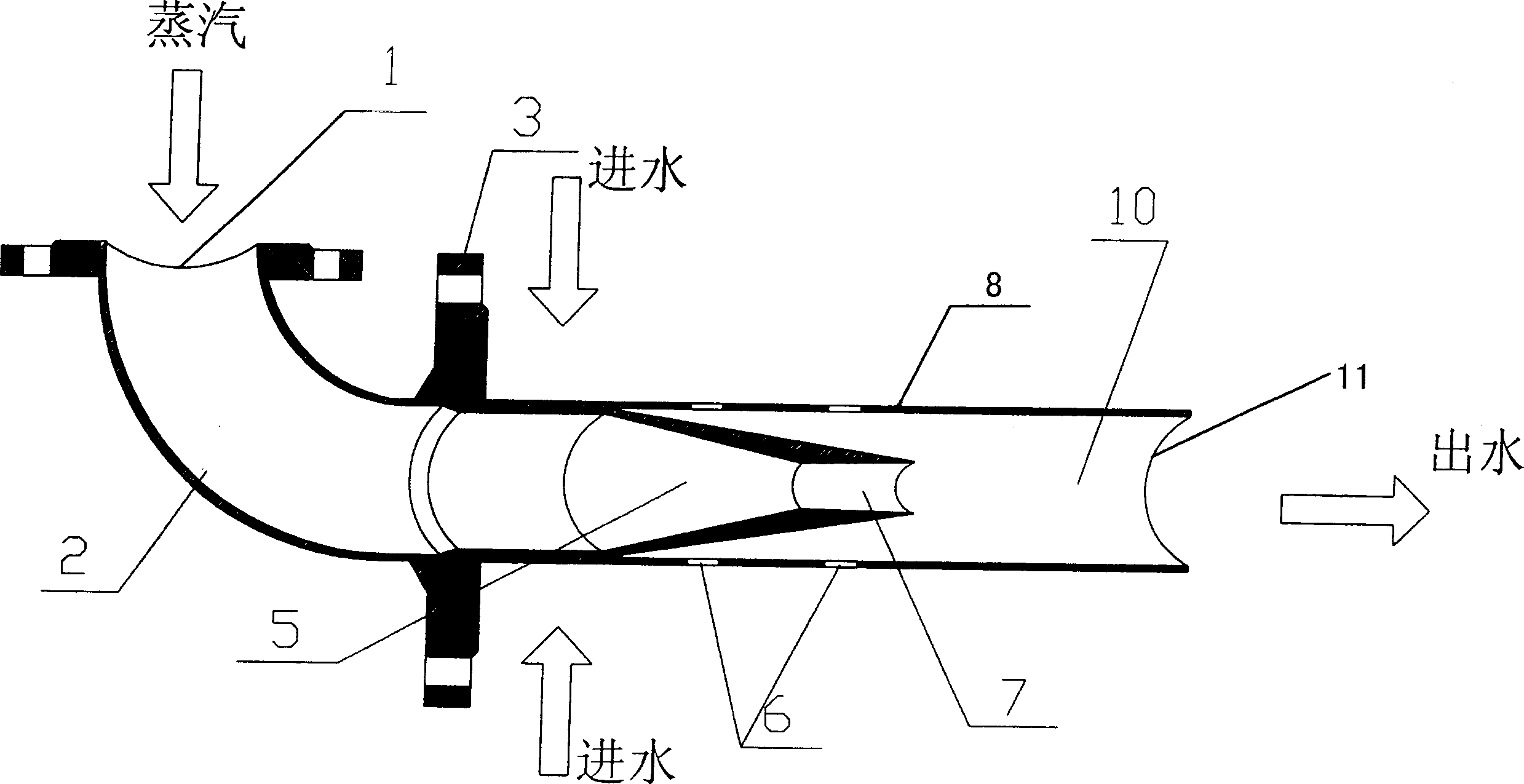 Supersonic speed direct heating heater