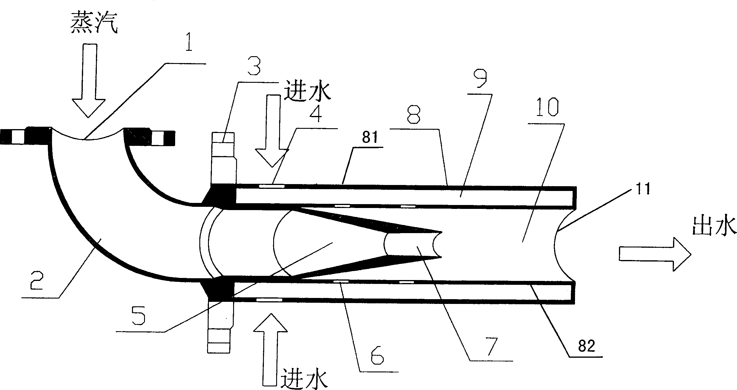 Supersonic speed direct heating heater