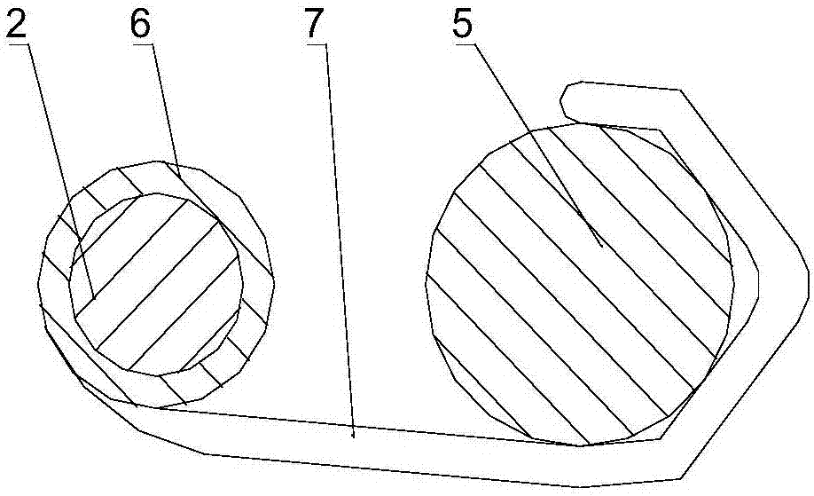 Silt mining area cable joint protector