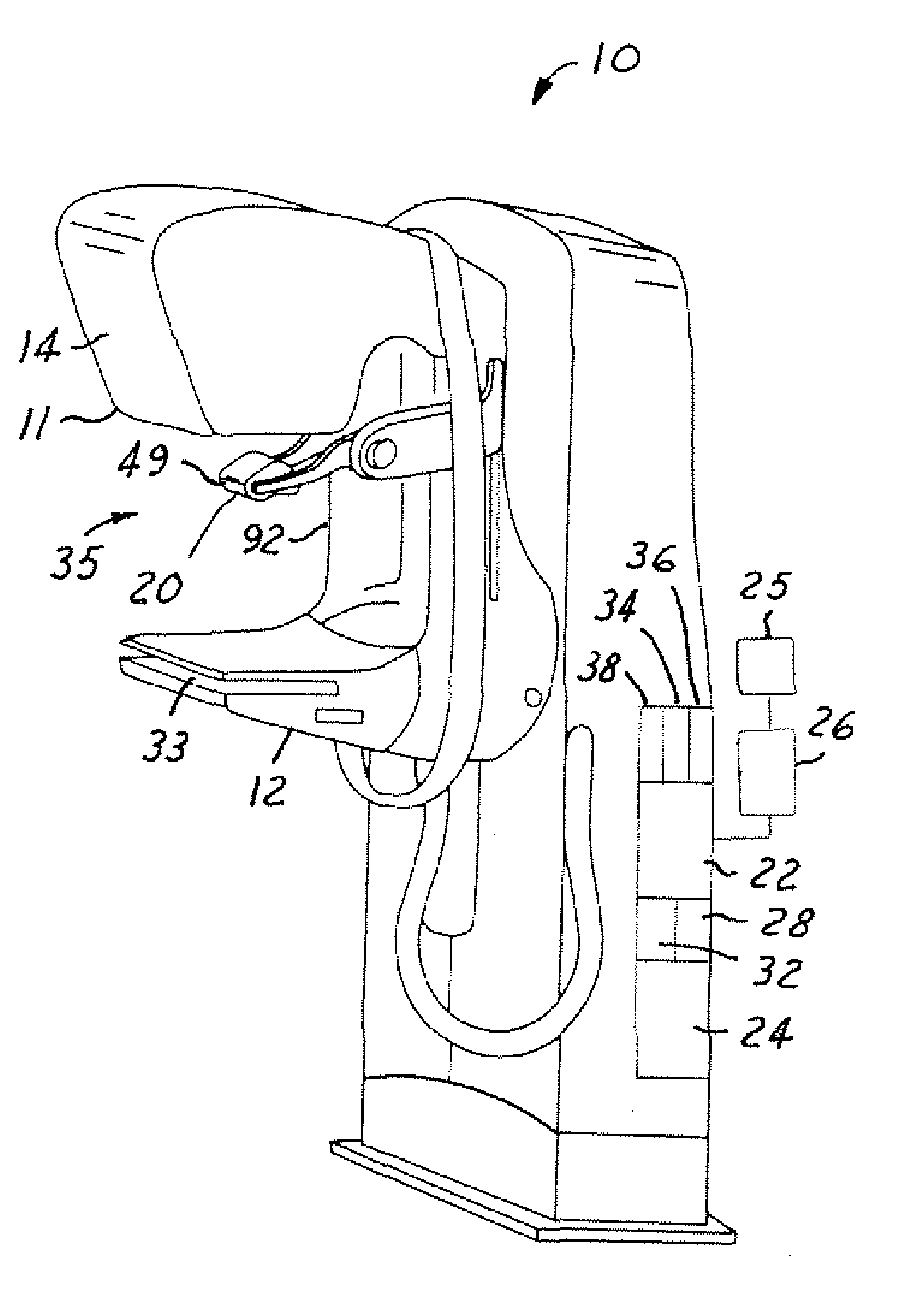 Stationary Tomographic Mammography System