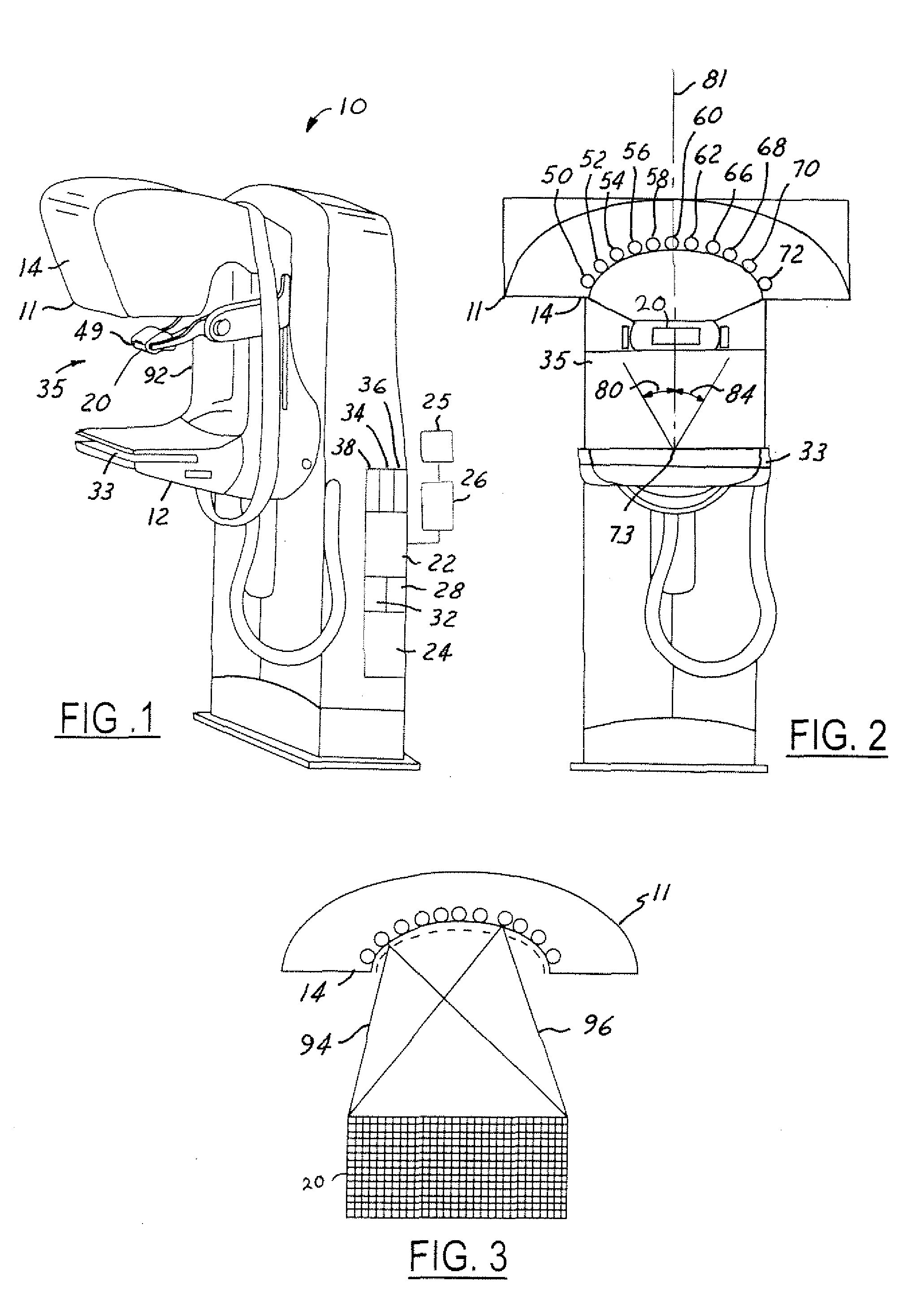 Stationary Tomographic Mammography System