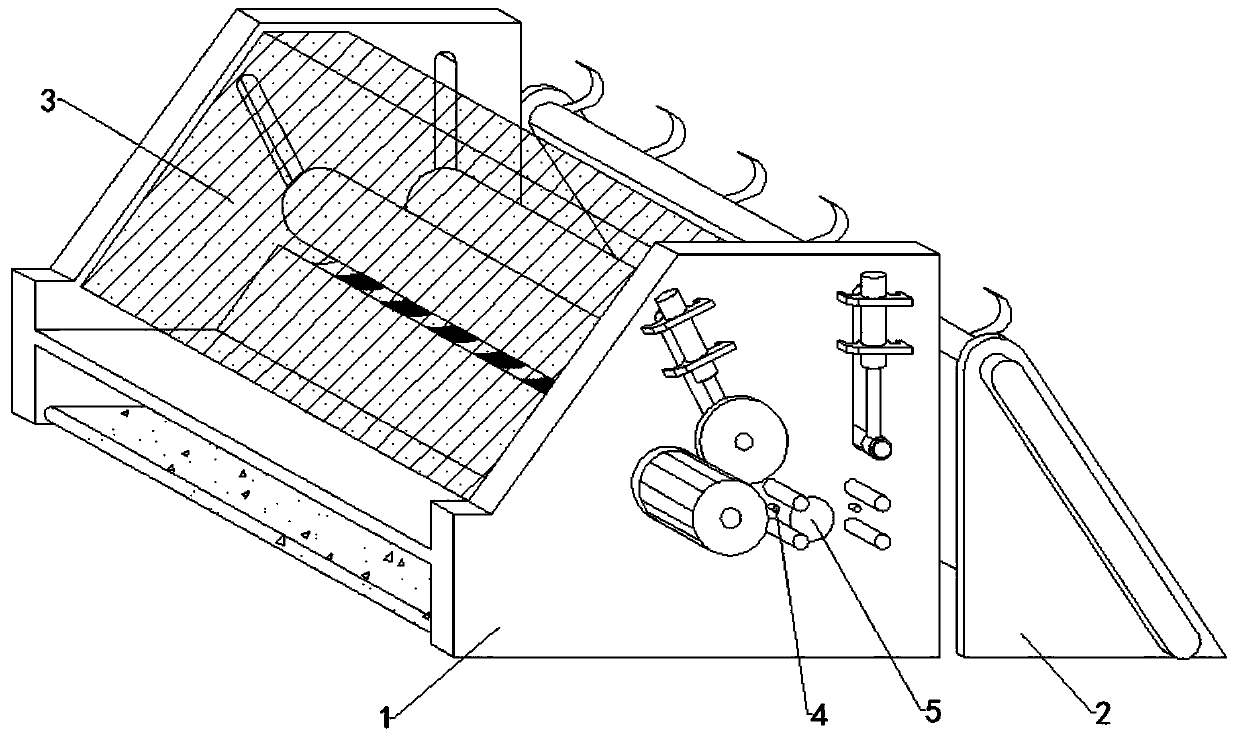 Multi-clamping-point type semi-automatic rounding device for log rounding machining