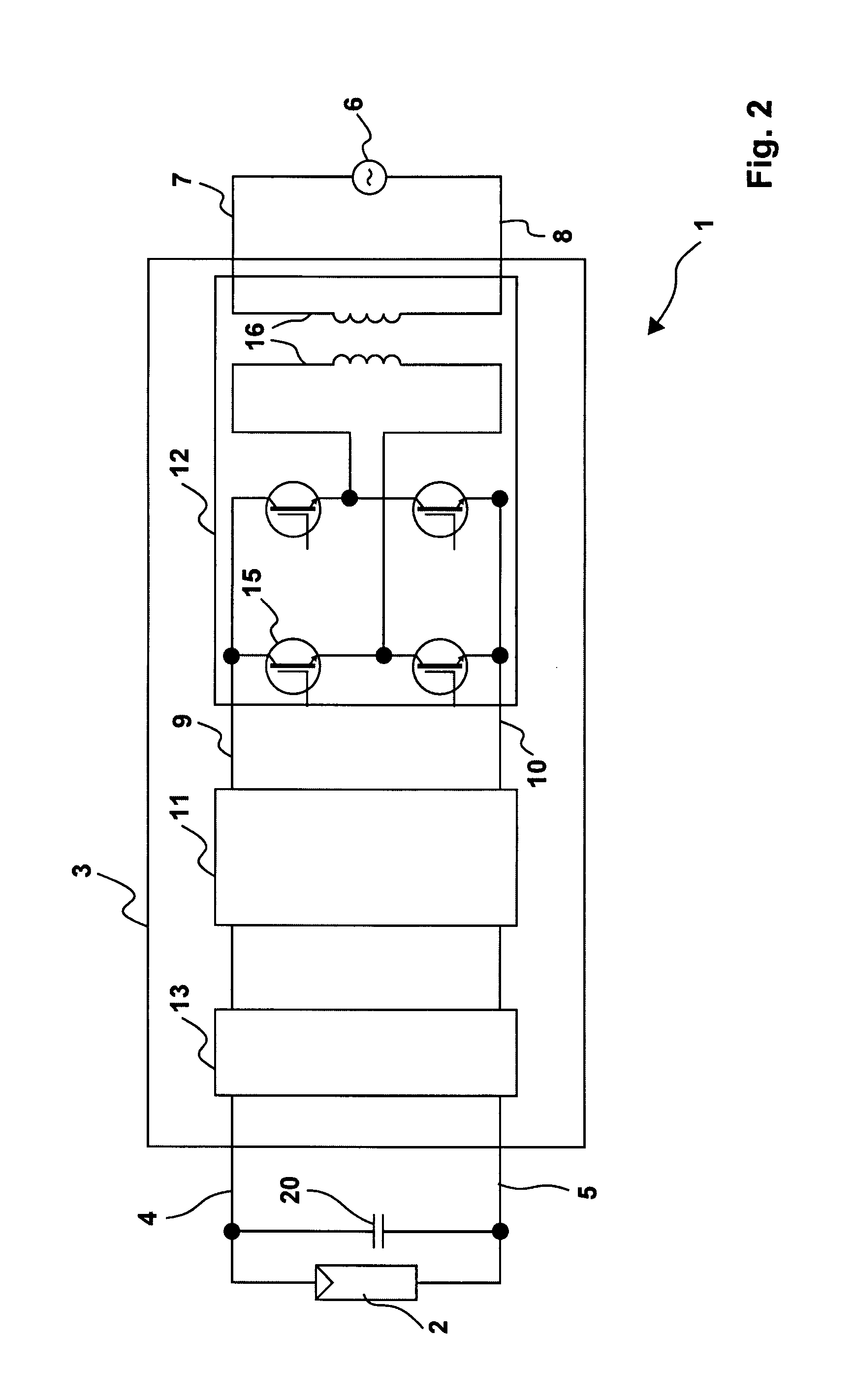 Switching device and method, in particular for photovoltaic generators