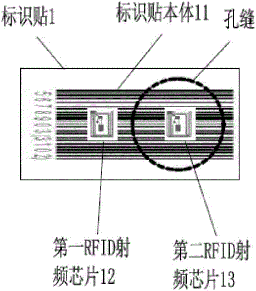 Identification sticker using core drilling method to detect concrete strength, collecting traceability system and method thereof