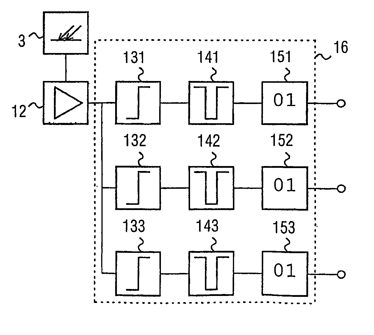 Computer tomograph comprising energy discriminating detectors