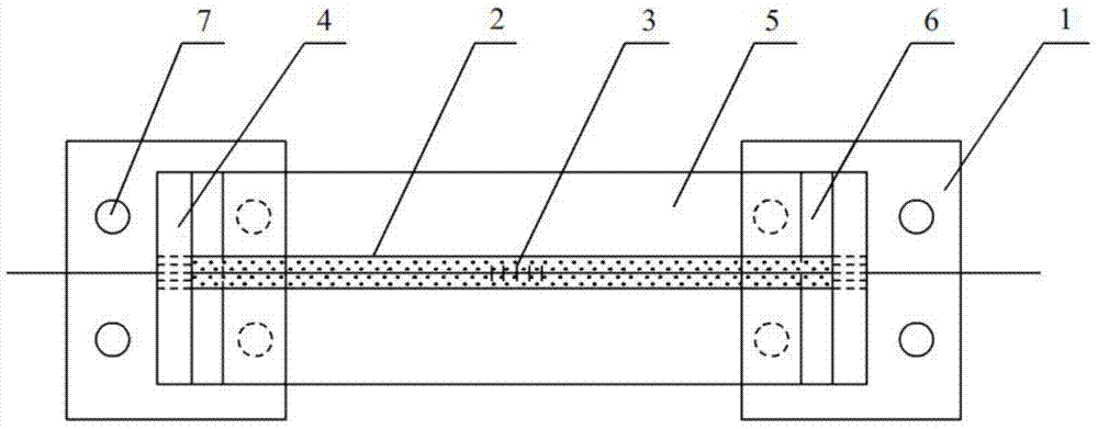 Temperature self-compensation fiber grating large-strain sensor