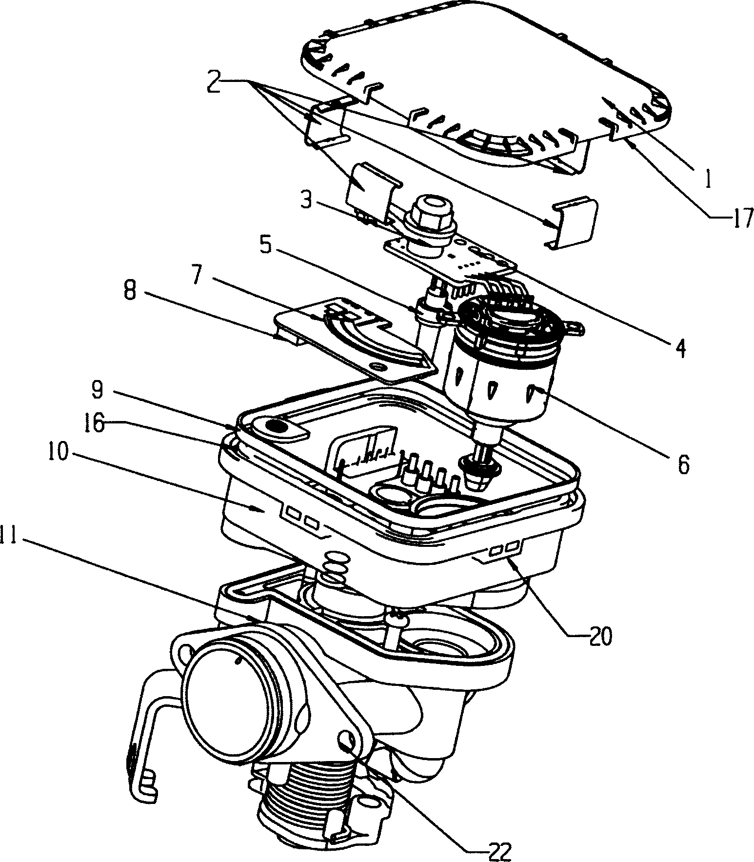 Module of gas saving valve for mini engine