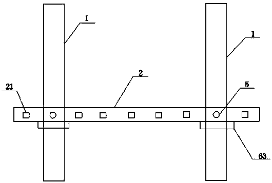 A wall-mounted coat rack