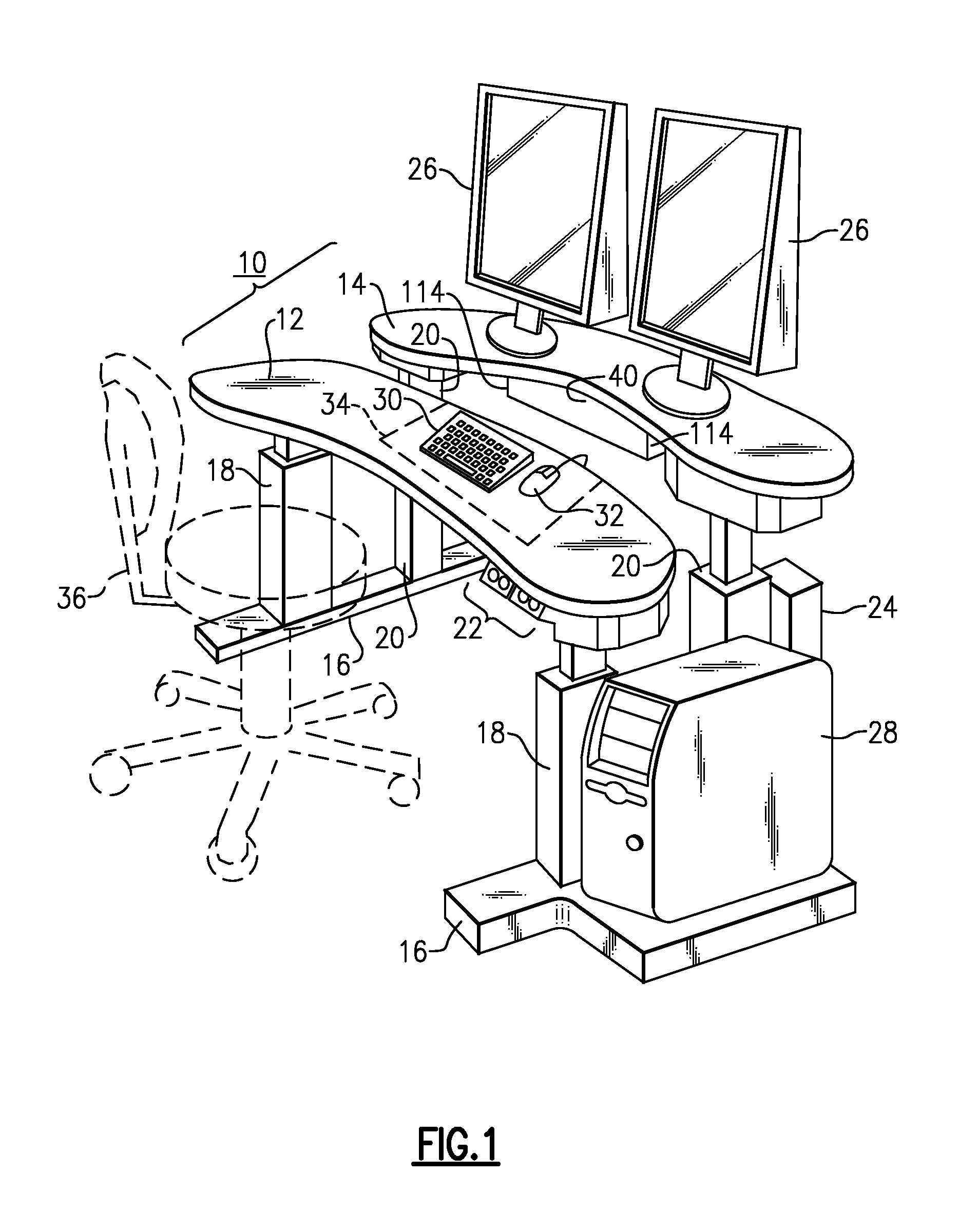 Ergonomic filmless radiology work station with keyboard sanitizer